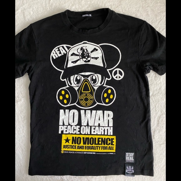 NO WAR PEACE ON EARTH Men’s short sleeve tee - Picture 2 of 9